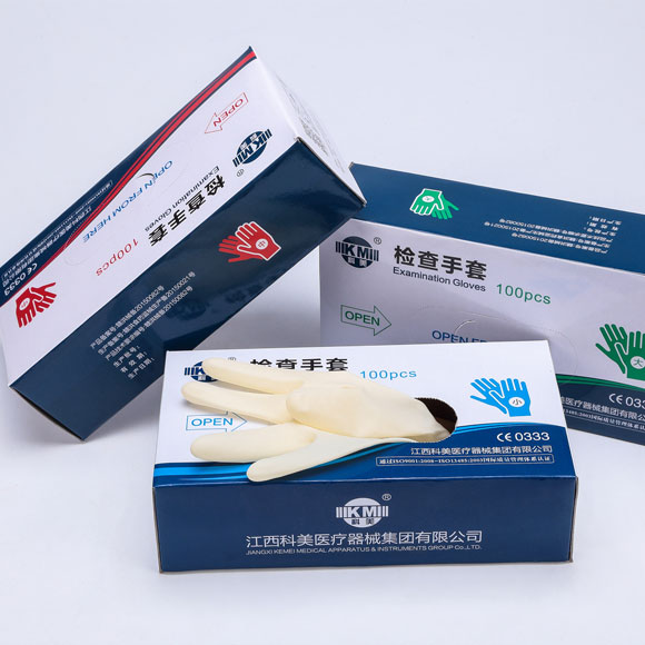 packaging of Non-Sterile Latex Examination Gloves