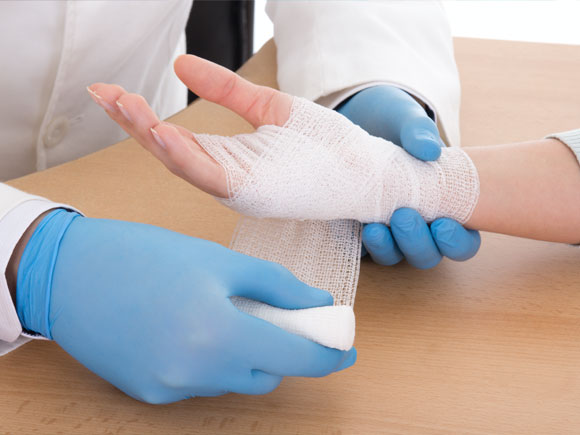 using the Disposable Medical Gauze Bandages