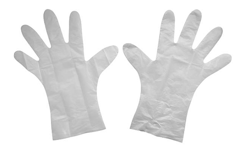 Custom Plastic Gloves Size