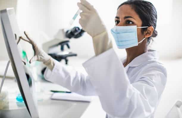 surgical gloves used in Pathology lab