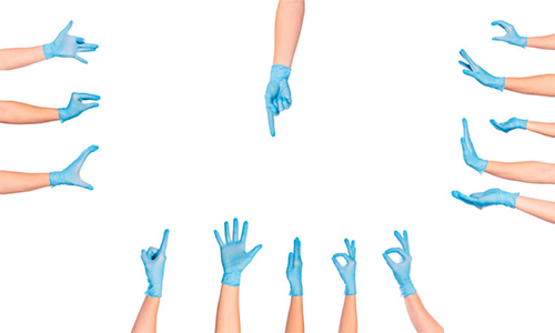 Medical gloves images