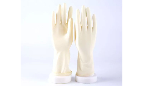 Latex surgical gloves